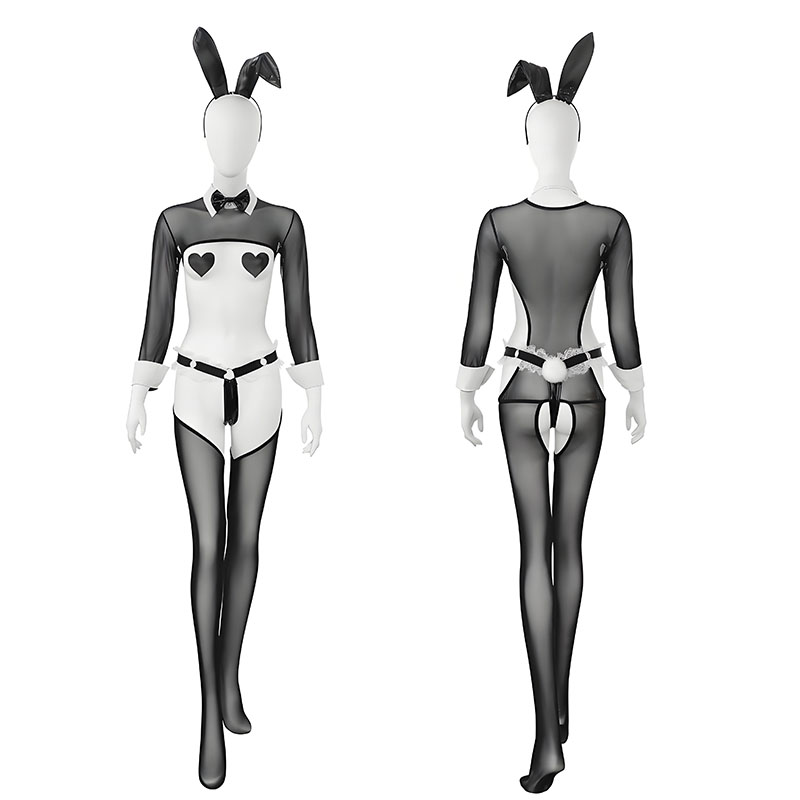 Garter Belt Set - ชุดคอสเพลย์กระต่ายสาวน้อย ชุดนอนเซ็กซี่ ชุดเมด บัตเลอร์ ชุดยั่วยวน ชุดฮาโลวีน