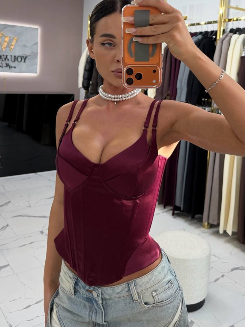 Strapless Bra Backless - เสื้อครอปท็อปคอร์เซ็ทแบบไร้สายรัดรูปทรงเซ็กซี่สำหรับผู้หญิง รุ่นใหม่ สายรัดแบบฟิชโบน สำหรับงานปาร์ตี้ยามเย็น ปี 2026