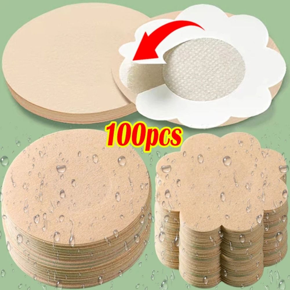 Silicone Bra Adhesive - สติกเกอร์แผ่นซิลิโคนปิดหัวนมผ้านอนวูฟเวนแบบมองไม่เห็นแบบใช้แล้วทิ้งแผ่นแปะหน้าอกติดบราแบบแปะล่องหนแบบใช้แล้วทิ้ง