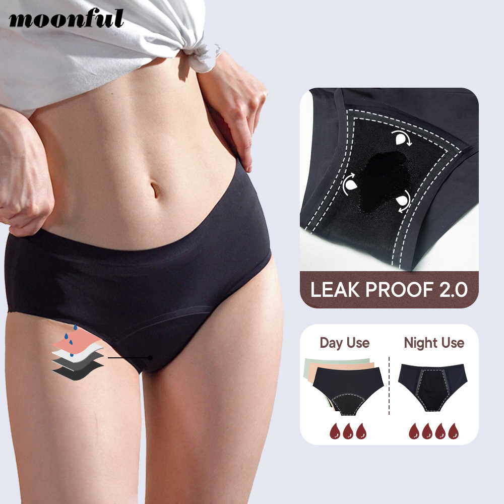 Seamless Underwear Women - กางเกงในประจำเดือนแบบไร้รอยต่อสำหรับผู้หญิง ซึมซับได้มาก ป้องกันการรั่วซึม